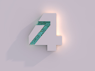 4seven Logo 3d branding cinema4d design logo