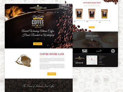 Coffee House Lane coffee design photoshop ui ux web website