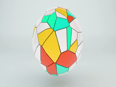 Soccer Ball 3d 3d model cinema4d design light motion design render