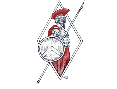 Warrior branding design graphic design illustration logo ui ux vector