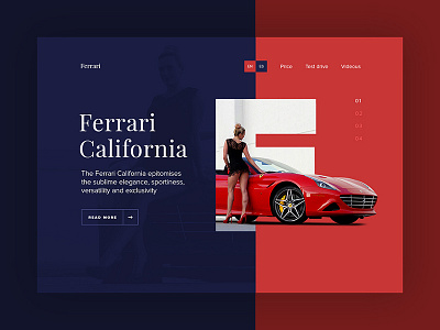 Ferrari California auto car ferrari ferrari california sport ui website