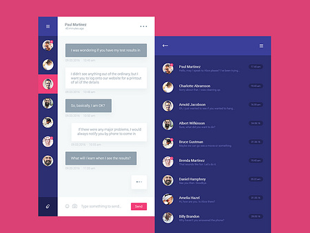 Chat App by Moseychuk Slava on Dribbble