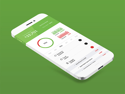 Finance App app dashboard finance ios iphone mobile money ui ux wallet