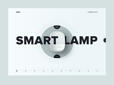 Smart Lamp - Landing design lamp landing smart ui web website