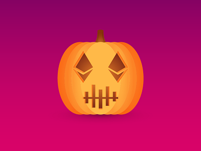 Crypto Halloween Pumpkin blockchain crypto cryptocurrency ethereum halloween holiday orange pumpkin scary
