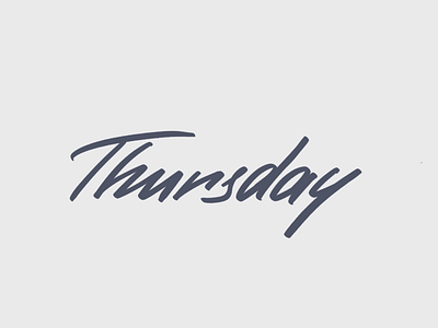 Thursday. Lettering. 80s craft dailytype dynamic handlettering lettering procreate typedesign typography