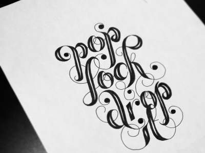 First shot? Pop Lock & Drop It. faux calligraphy hand lettering hip hop illustration lettering sharpie sketch type