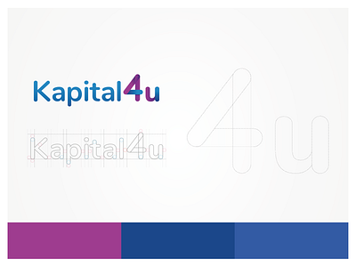 Kapital4u Logo branding finance gradient logo startup typogaphy uidesign uxdesign vector web