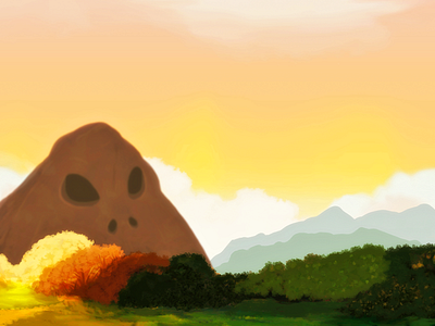 NagiQ 2 background background ikigames illustration island mountain nagiq2 skull video game video games videogames