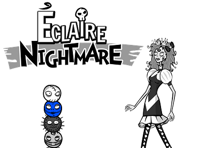 Eclaire Nightmare character design games ikigames illustration logo photoshop vector video games videogames
