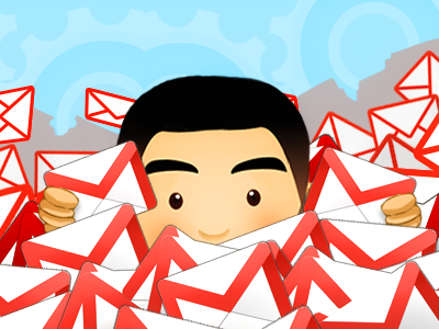 Avatar: I'm getting too much emails avatar gmail google illustration photoshop