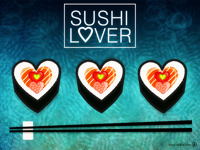Sushi Lover asia cuisine fish food illustration japan japanese love lover rice sushi