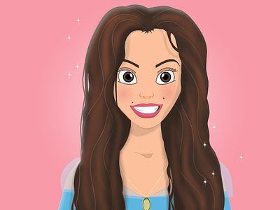 Designing my own Disney Style Avatar avatar disney illustration photoshop selfportrait