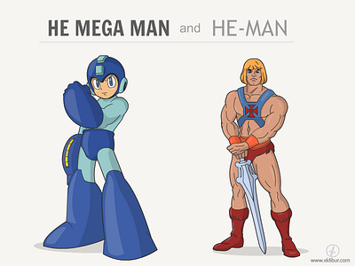 He Mega man and He-Man