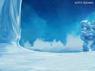 Frozen Land background dragonscales games ikigames illustration photoshop videogames