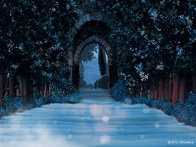 The other gate background dragonscales games gate ikigames illustration photoshop snow videogames