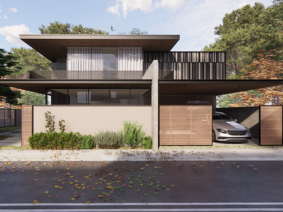 Modern cottage for a family of four in Berezovka