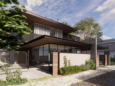 Modern cottage for a family of four in Berezovka