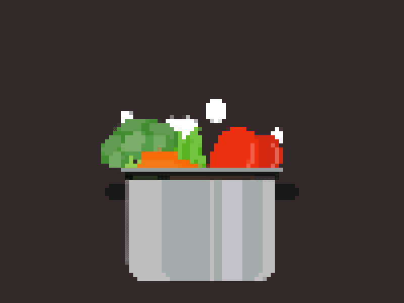 The Game of Creativity Draw - Food + 8-Bit 100dayproject 8 bit food slice and dice