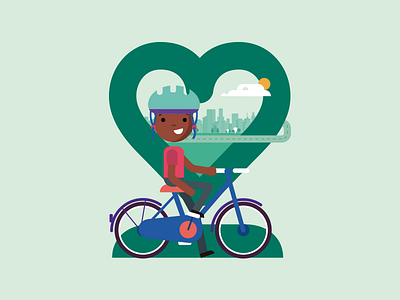 Life insurance bike health illustration illustrator life vector