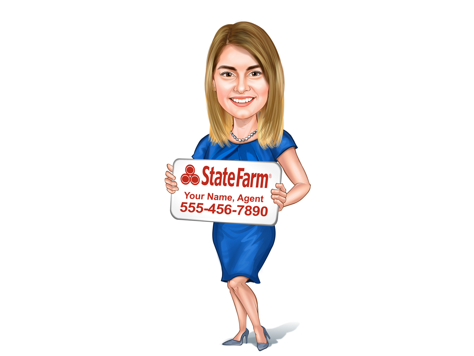 Dribbble - 8071319-Digital Caricatures - Insurance Agent Caricatures ...