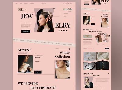 Web Design to Joyera jewelry 3d animation app branding logo ui ux vector web web design