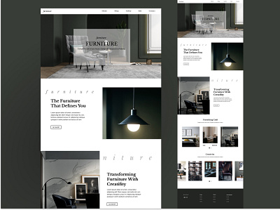 Web Design Furniture app branding design graphic design illustration logo ui ux vector web design