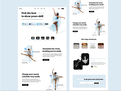 Web Design Ballets app branding design graphic design illustration logo ui ux vector web design