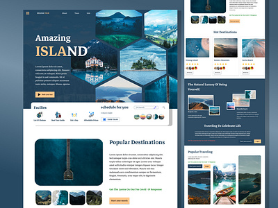 Travel web design "Deluna"