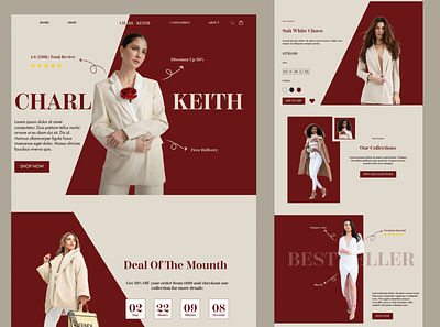 Fashion Design Web 3d animation branding graphic design logo motion graphics ui