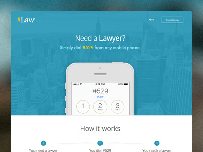 Pound Law clean law redesign simple webdesign website
