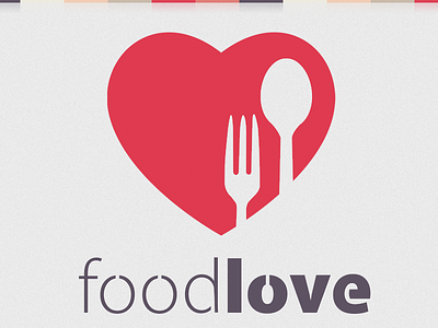 Foodlove Logo blog food logo love recipe