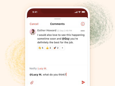 Todoist Better Comments app collaboration comments design ios mentions productivity task task manager todo todoist ui visual design