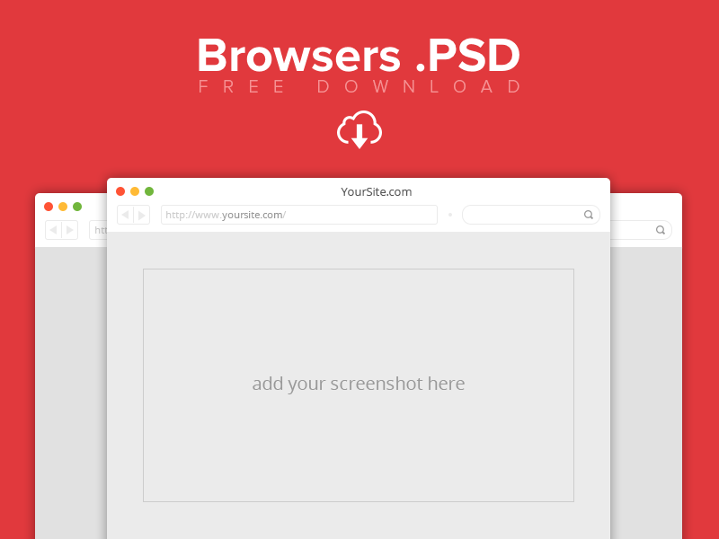 Download Browsers PSD Freebie by Panagiotis Tsamoudakis on Dribbble