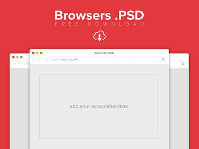 Browsers PSD Freebie browser download free freebie psd ui
