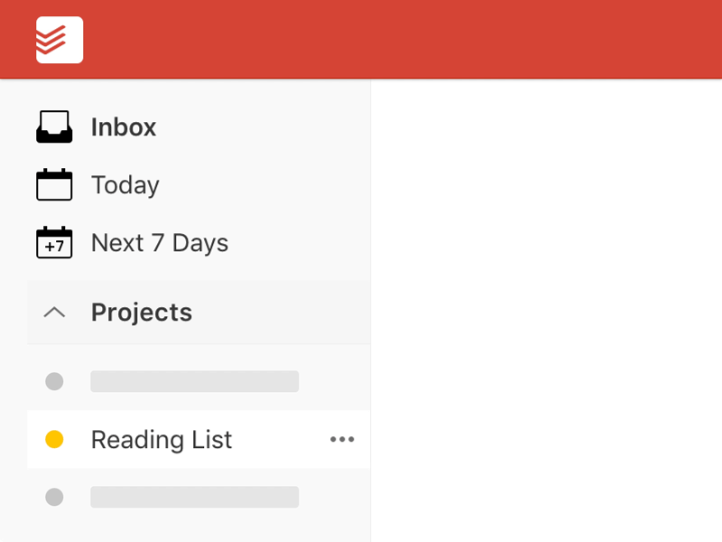 Todoist Favorites app favorites filters labels productivity projects todo todoist ui web