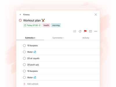 Todoist Foundations - Task view app icon live productivity project real task management todo todoist web