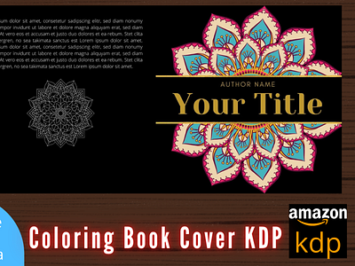 Mandala Coloring Book Cover theme coloring cover mandala