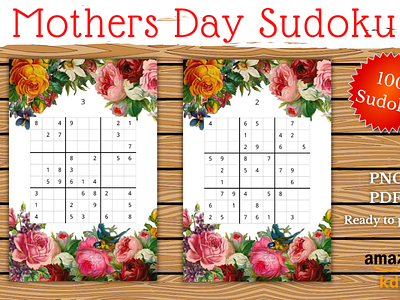 Mothers Day Sudoku mom mother mothers day mum sudoku