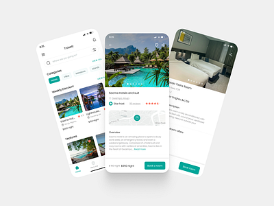 Travelz booking App- Case study booking app figma mobile app ui
