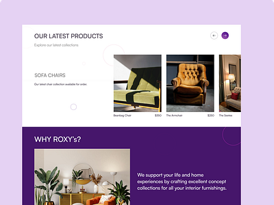 Landing page- furniture website