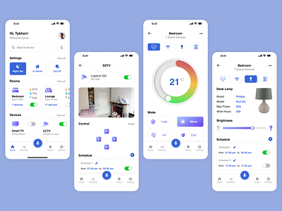 Smart Home | Mobile App android app app screen design design ios app mobile app mobile app design mobile ui smart home smart home app smart home mobile app ui design ui ux design ux uxui