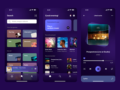 Music Streaming | Mobile App by Tykhon Kozachenko on Dribbble