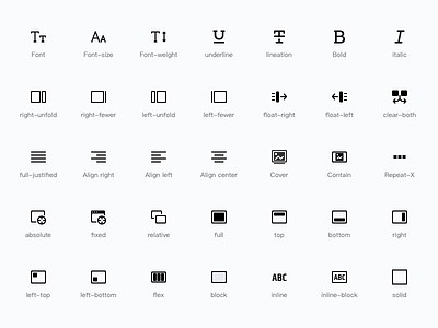 Vision editor icons editor icon style
