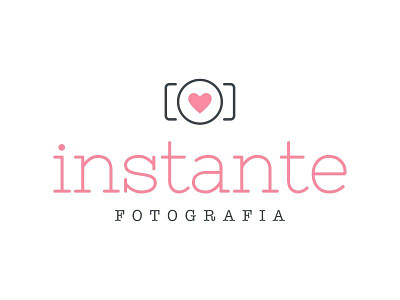 Instante_fotografia brand camera foto identity lettring logo love photo pink