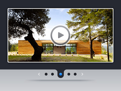 select video button clean concept design interface menu minimal website. webdesign