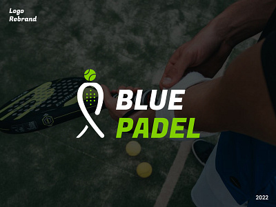 Blue Padel branding design graphic design illustration logo ui vector