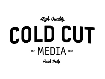 Cold Cut Media v1 americana branding classic deli logo logo design media production