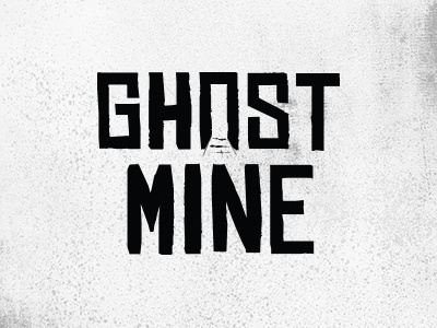 Ghost Mine design ghost logo logotype paranormal texture tv