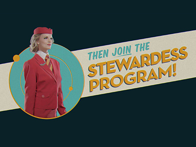 Stewardess Program 60s design syfy vintage